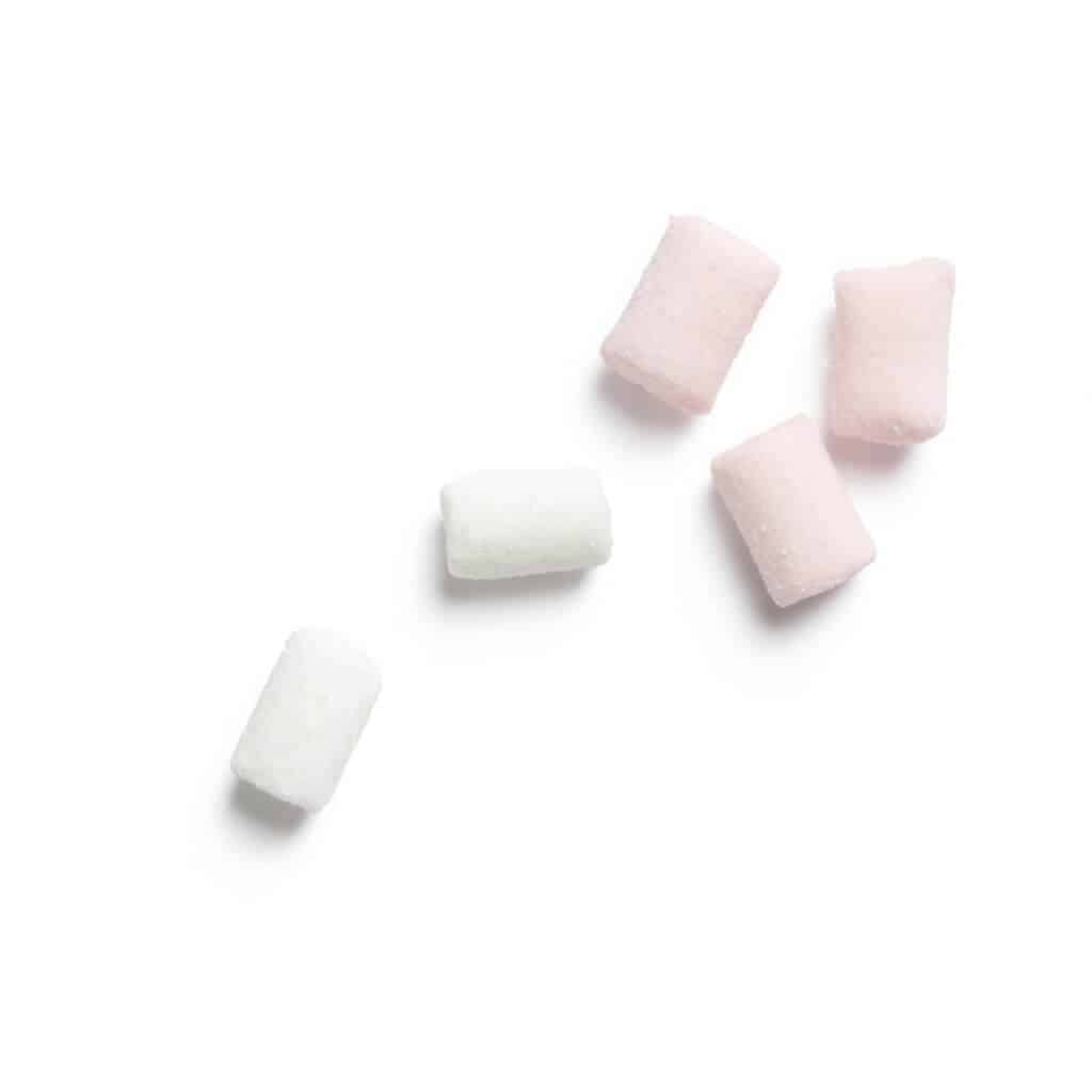 white and pink rectangular shape